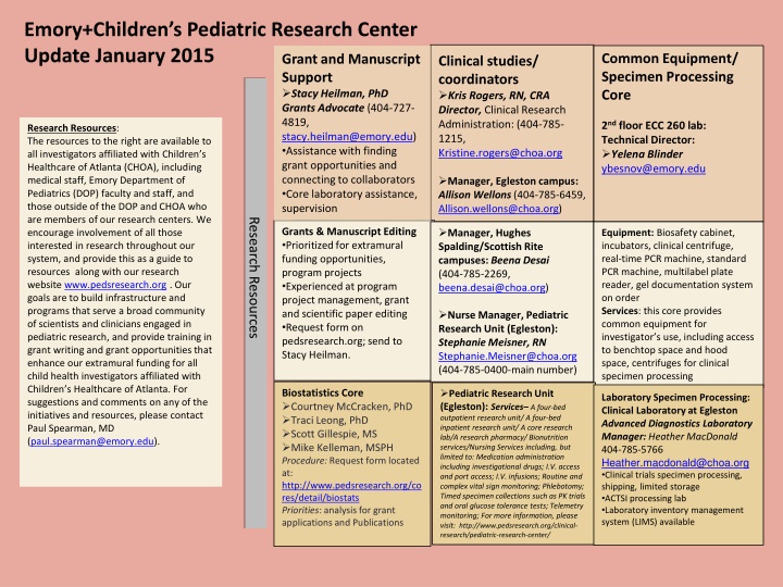 emory children s pediatric research center update
