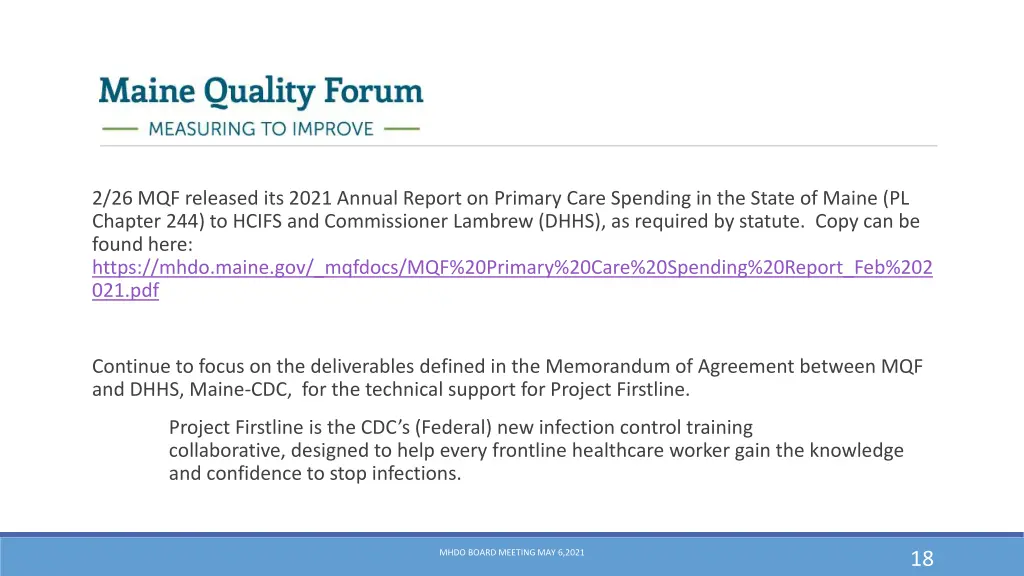 2 26 mqf released its 2021 annual report