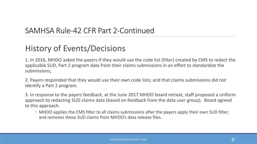 samhsa rule 42 cfr part 2 continued