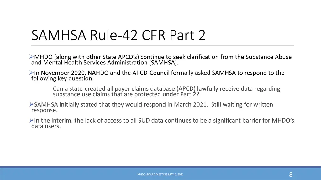 samhsa rule 42 cfr part 2
