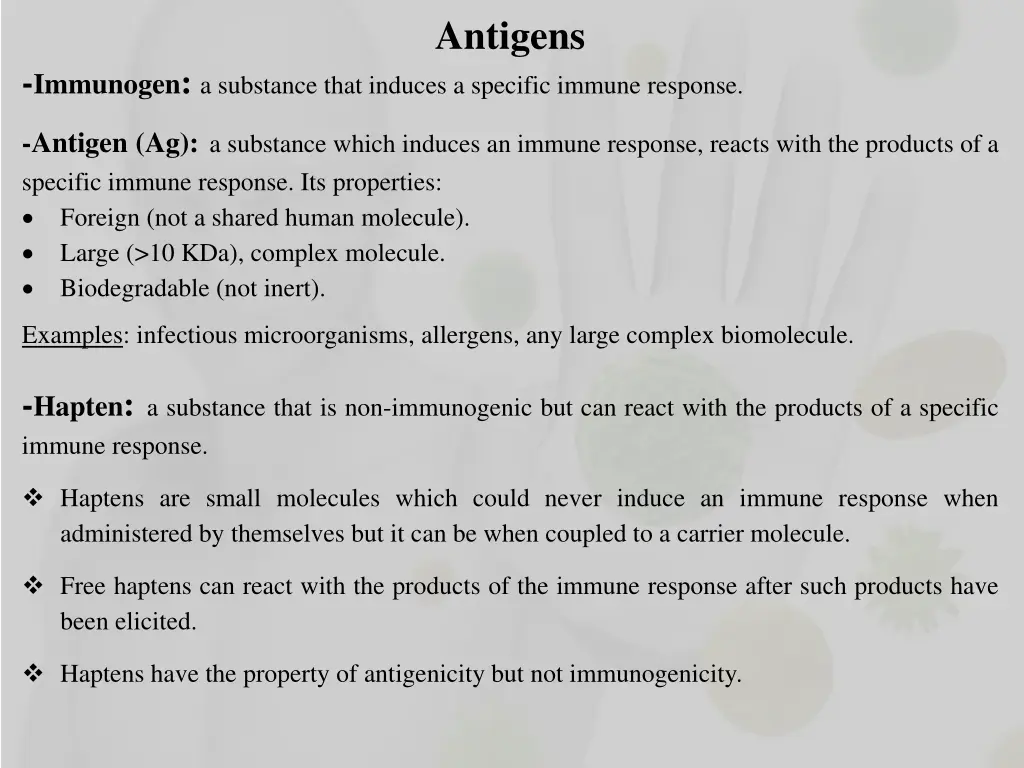 antigens