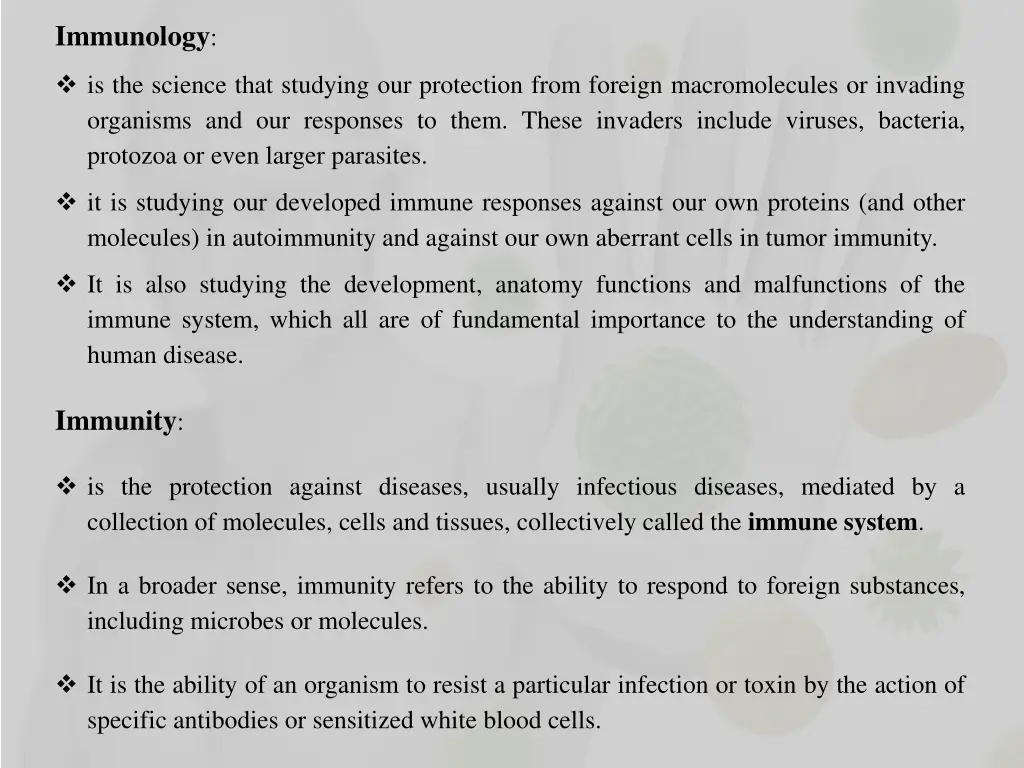 immunology 1