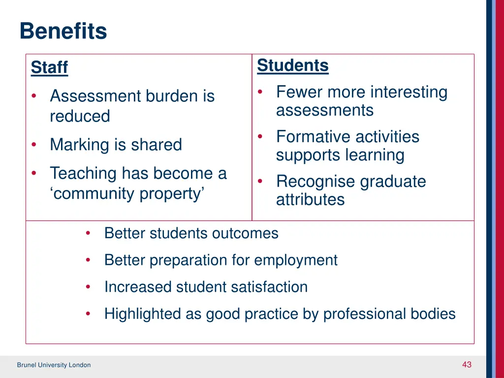 benefits