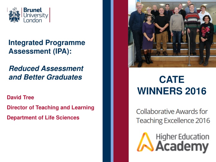 integrated programme assessment ipa