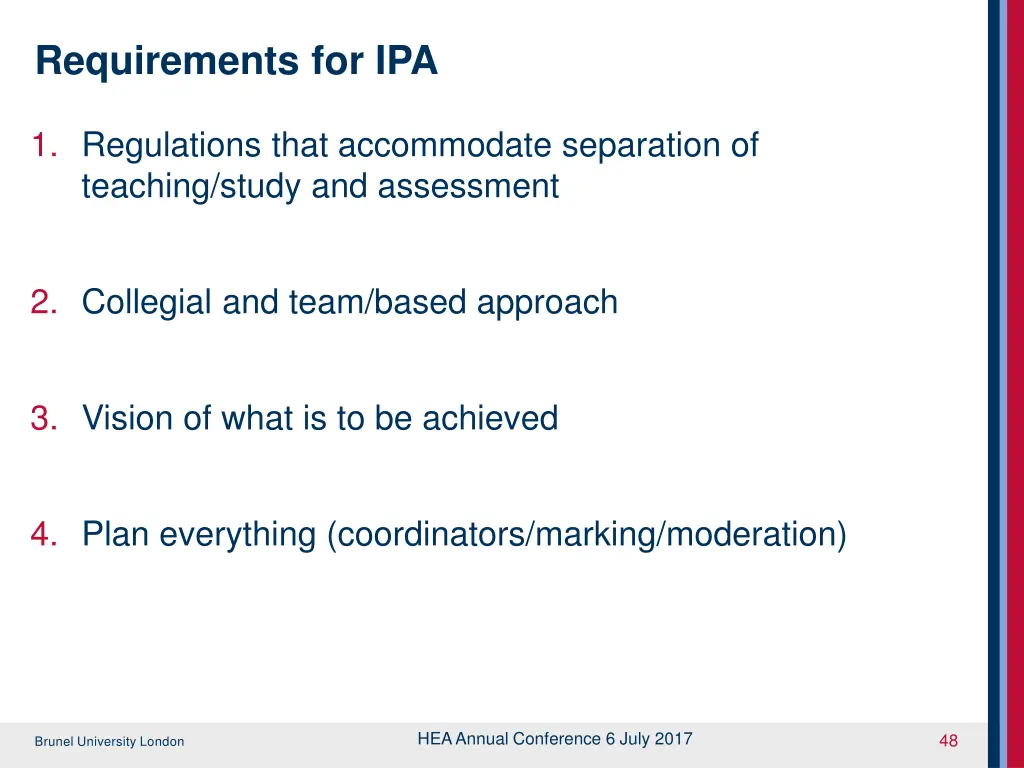 requirements for ipa