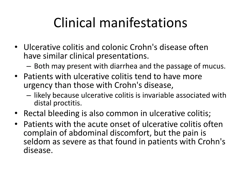 clinical manifestations 1
