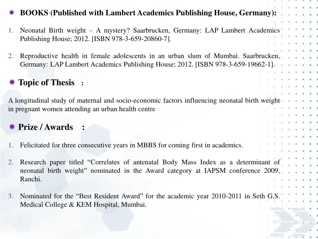 books published with lambertacademics publishing