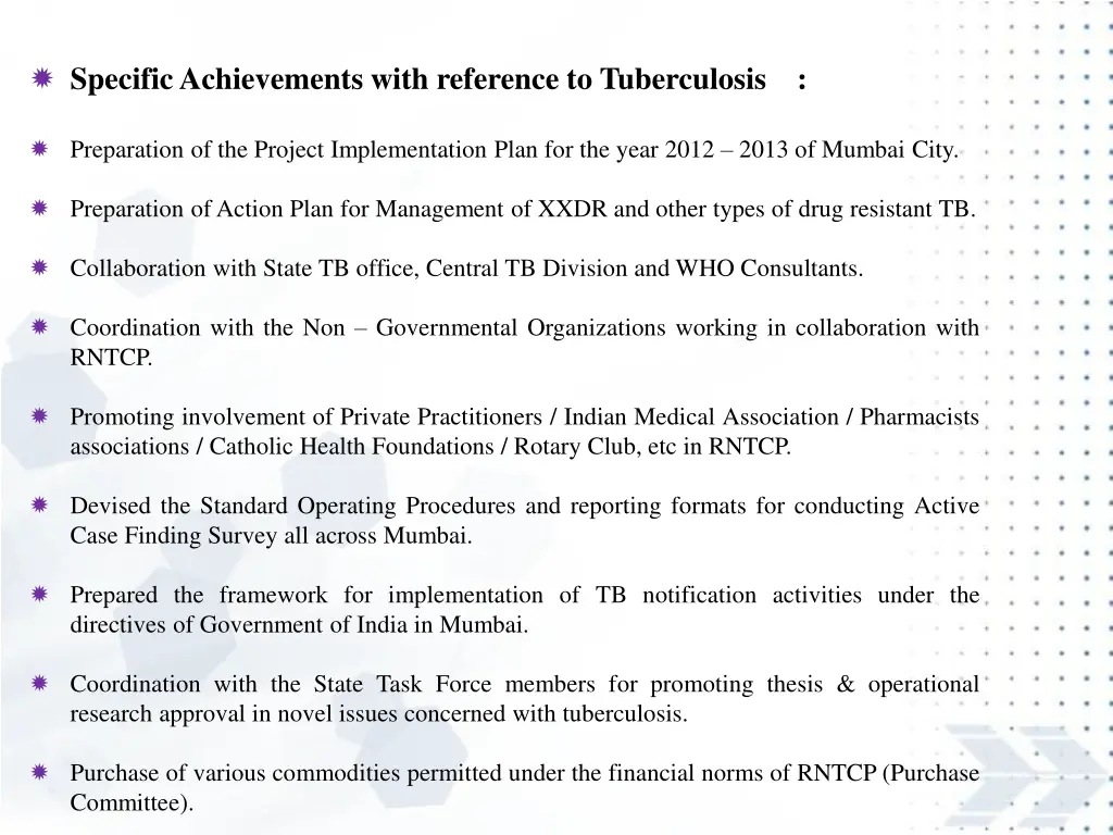 specificachievements with reference