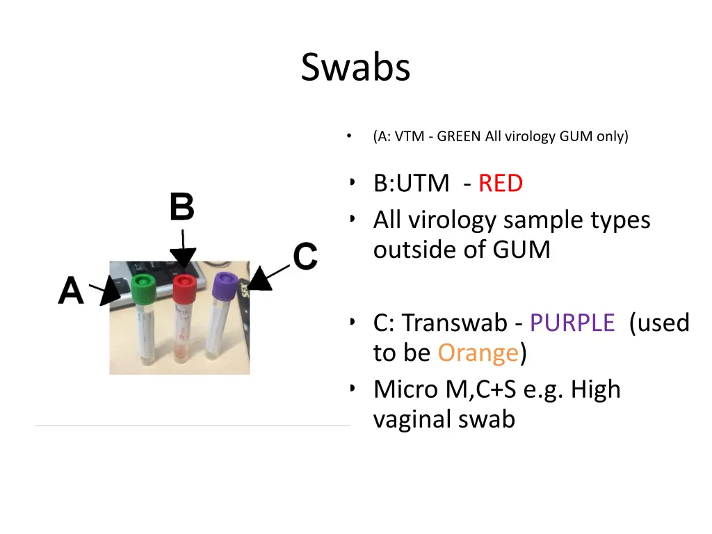 swabs