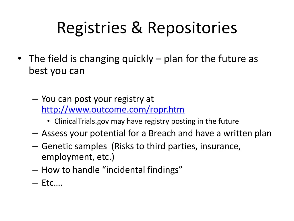 registries repositories