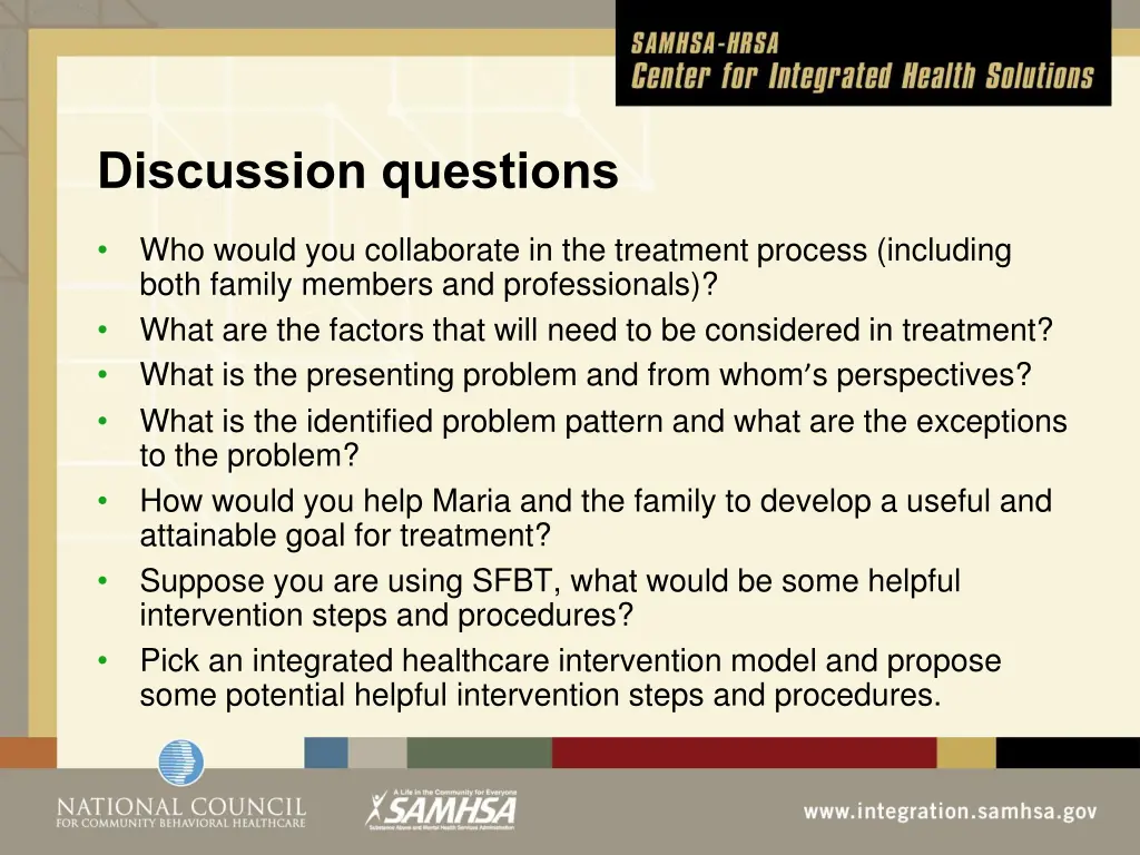 discussion questions