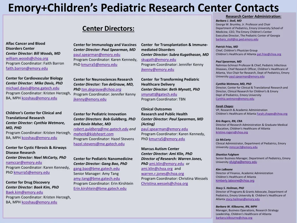 emory children s pediatric research center