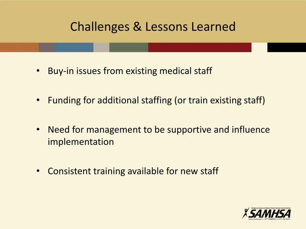 challenges lessons learned