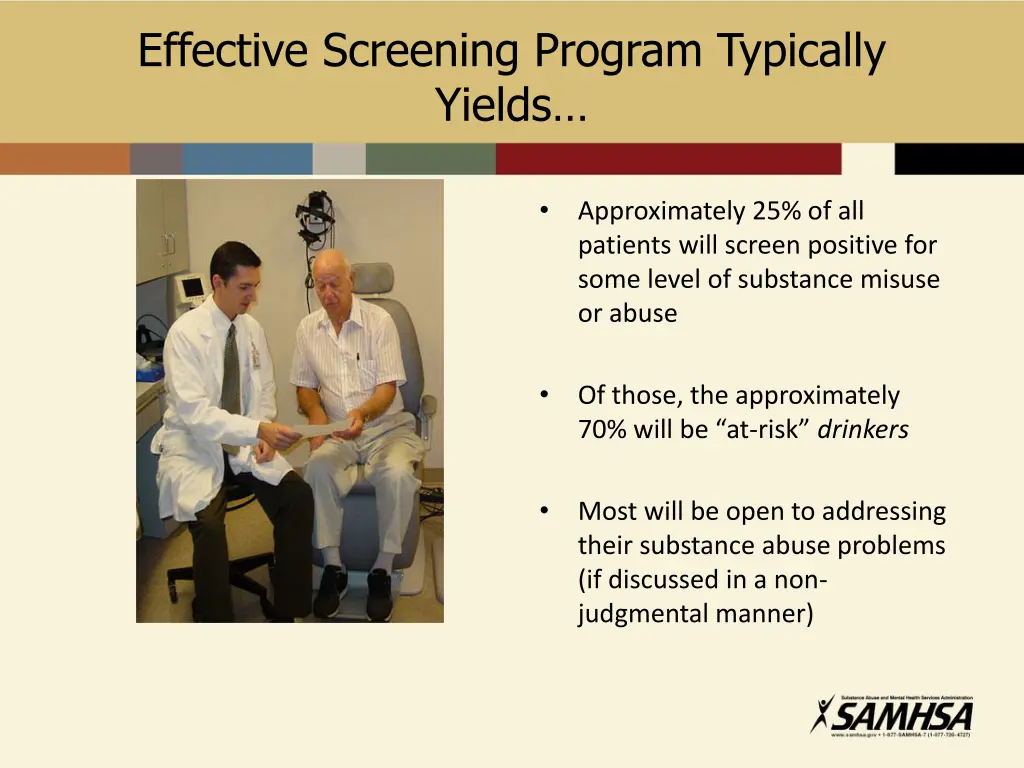 effective screening program typically yields