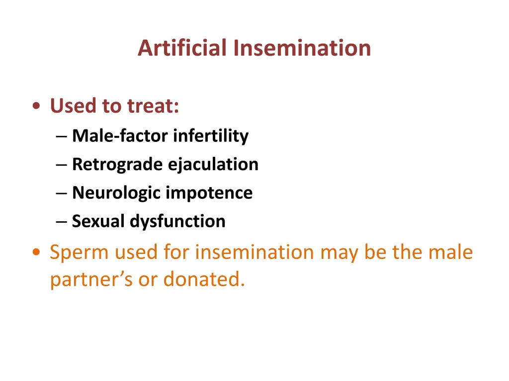 artificial insemination