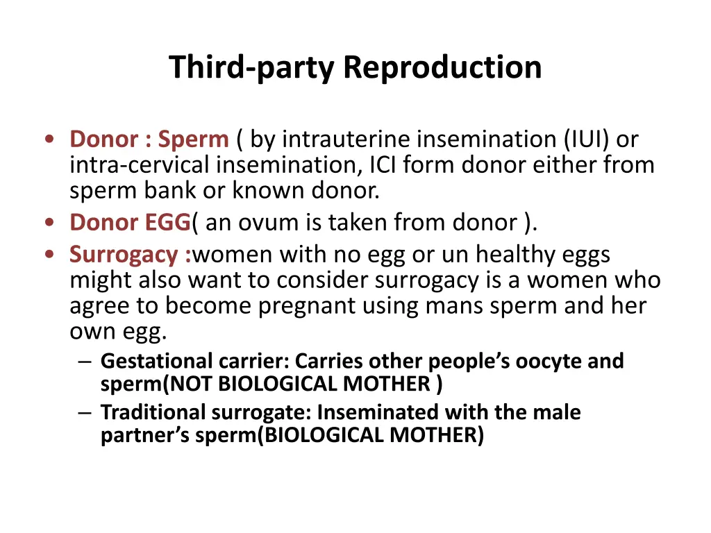 third party reproduction