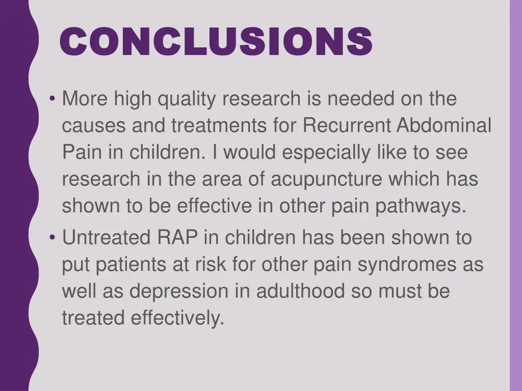 conclusions conclusions
