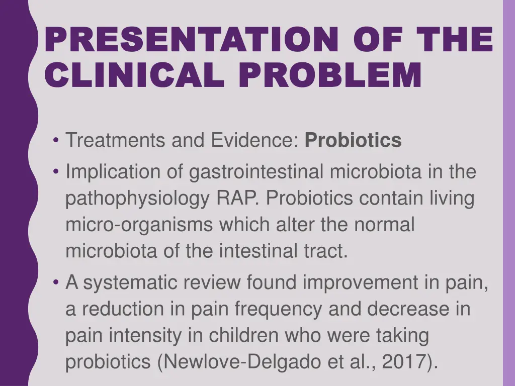 presentation of the presentation of the clinical 3
