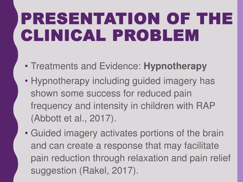 presentation of the presentation of the clinical 5