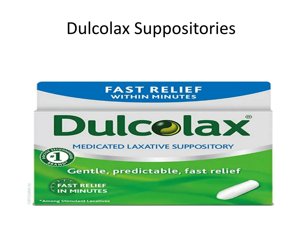 dulcolax suppositories