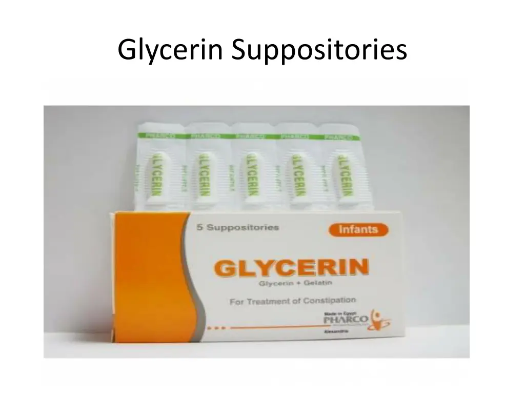 glycerin suppositories