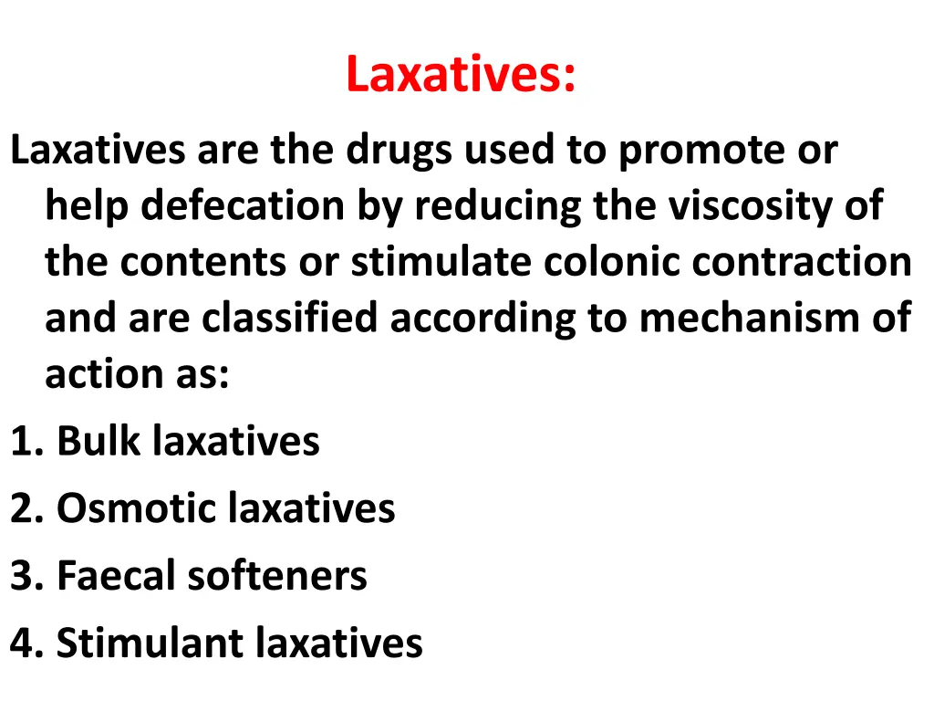 laxatives 1
