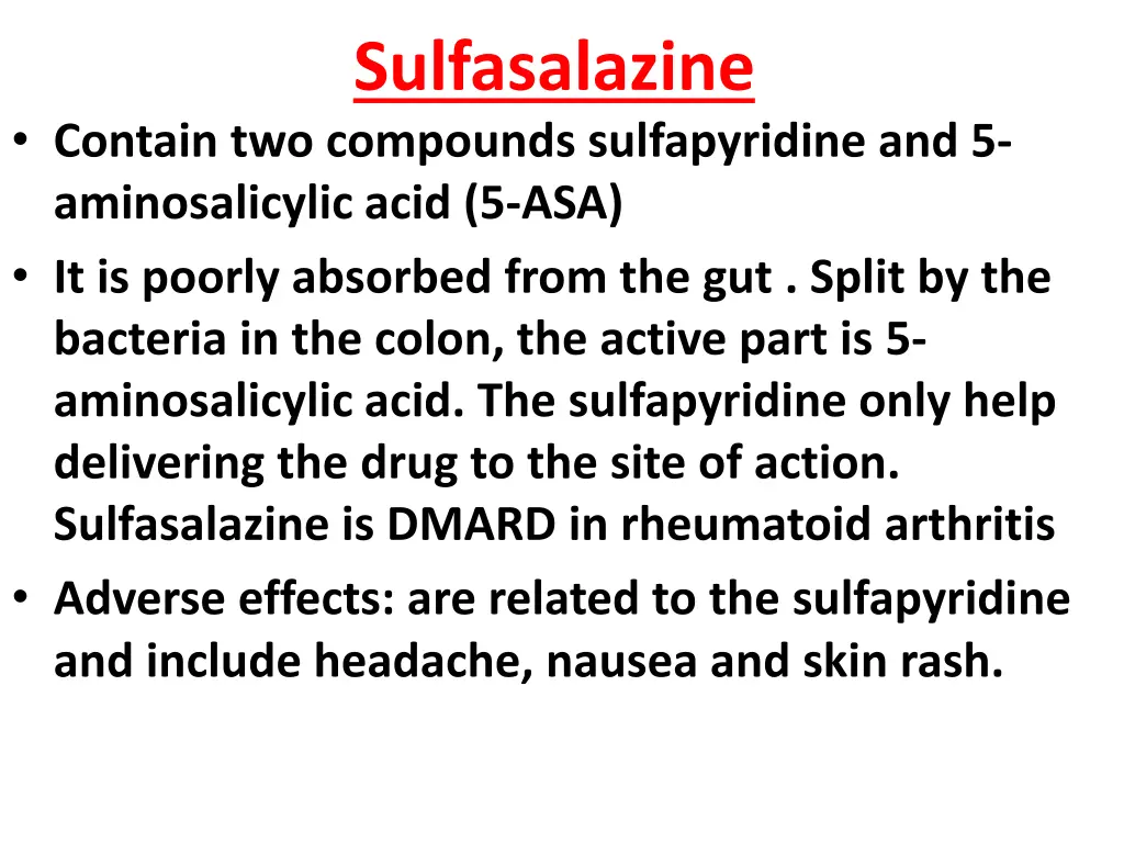 sulfasalazine
