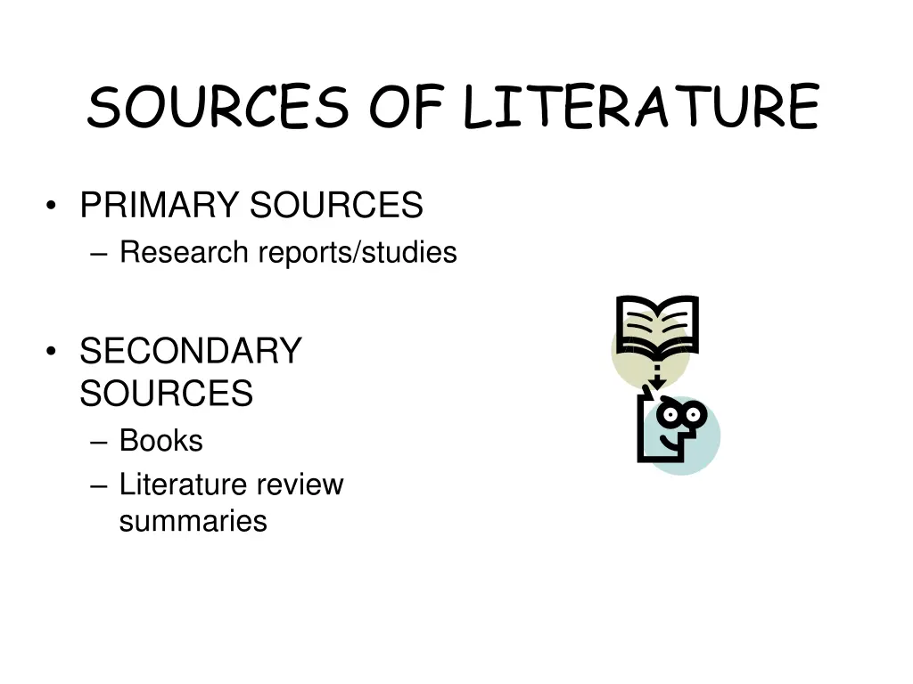 sources of literature