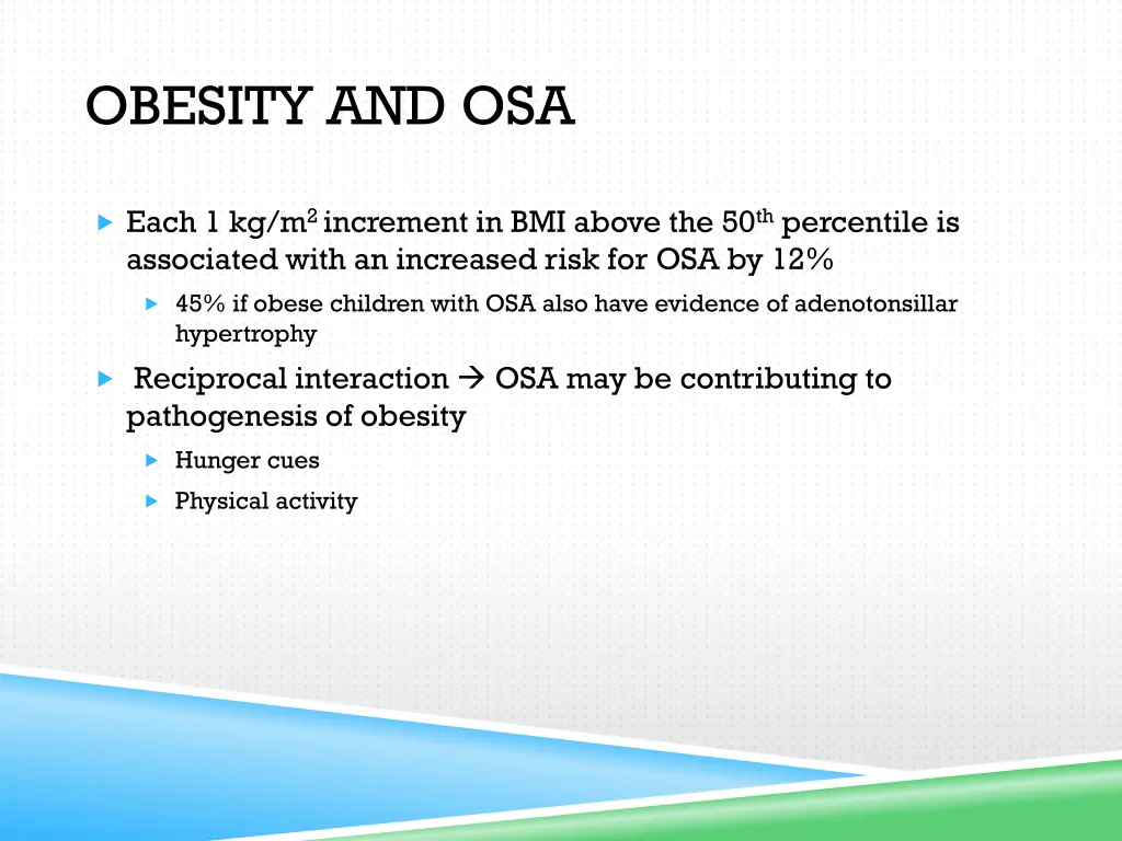 obesity and osa
