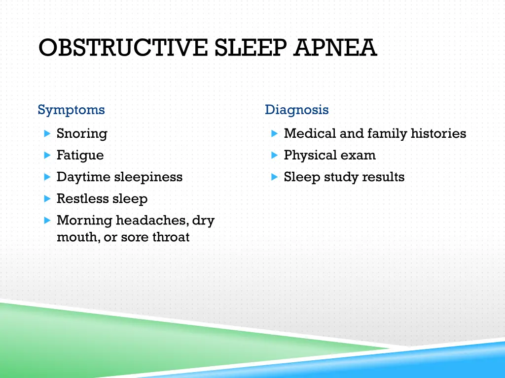 obstructive sleep apnea 1