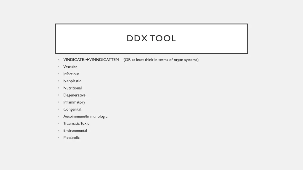 ddx tool