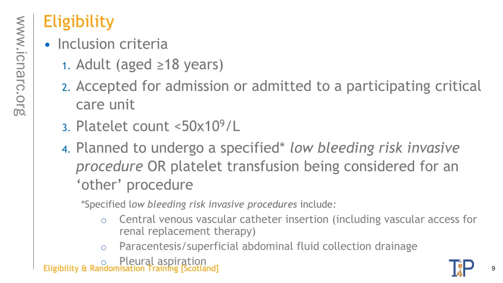 eligibility inclusion criteria 1 adult aged