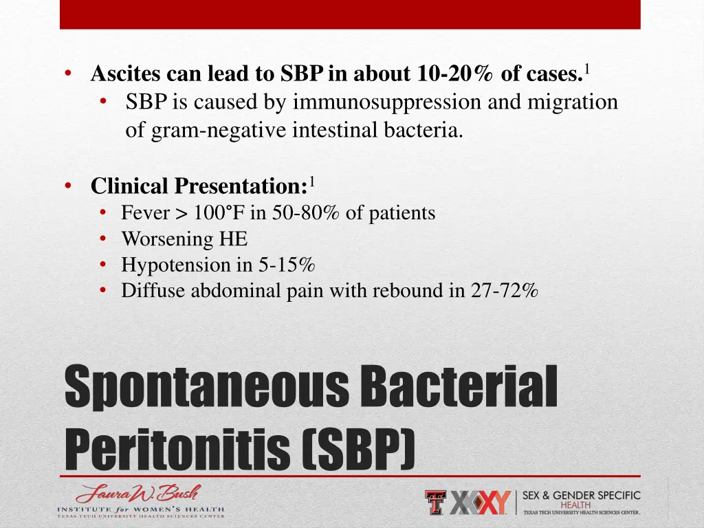 ascites can lead to sbp in about 10 20 of cases