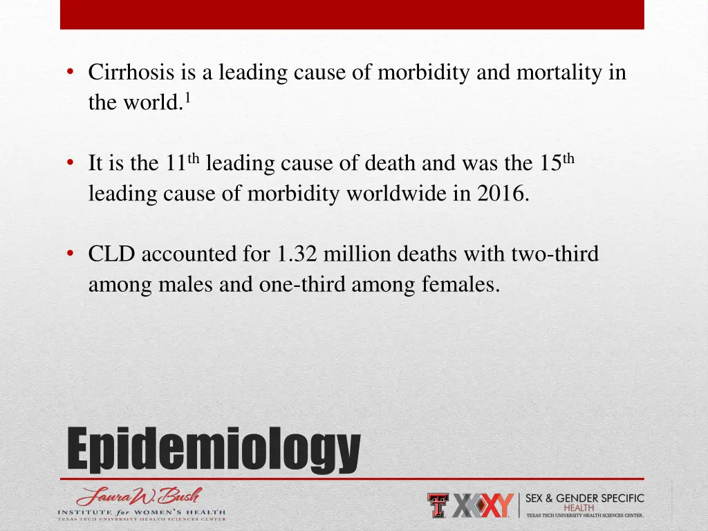 cirrhosis is a leading cause of morbidity