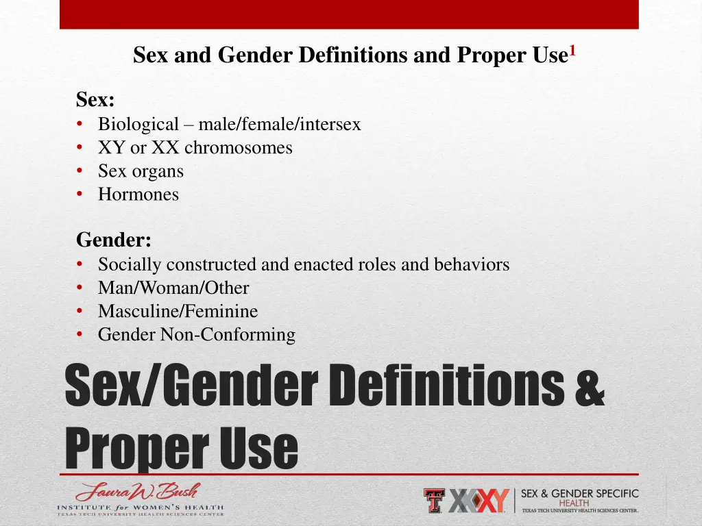sex and gender definitions and proper use 1