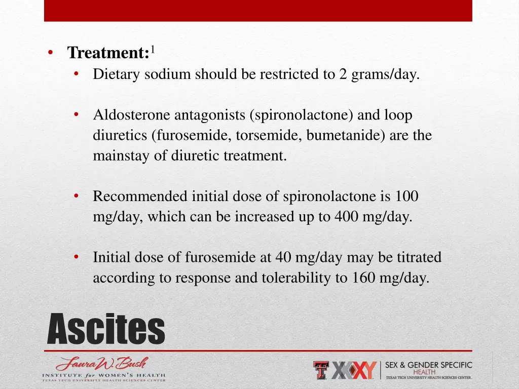 treatment 1 dietary sodium should be restricted