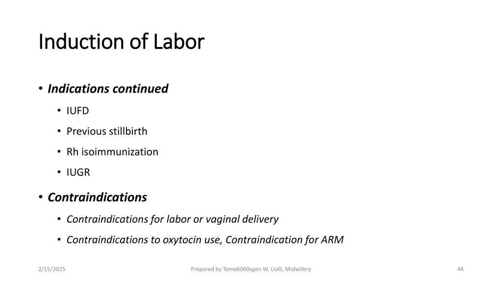induction of labor induction of labor 1