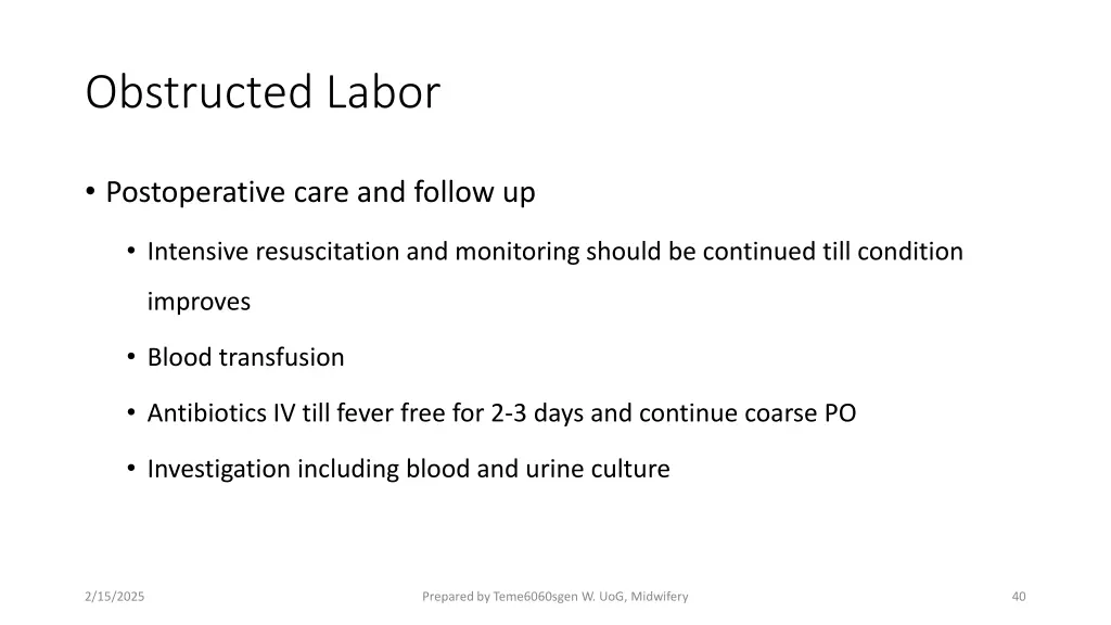 obstructed labor 12