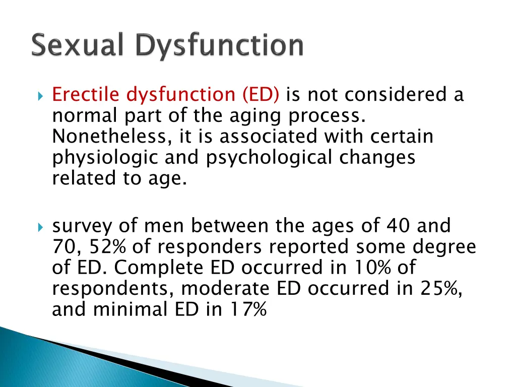 erectile dysfunction ed is not considered