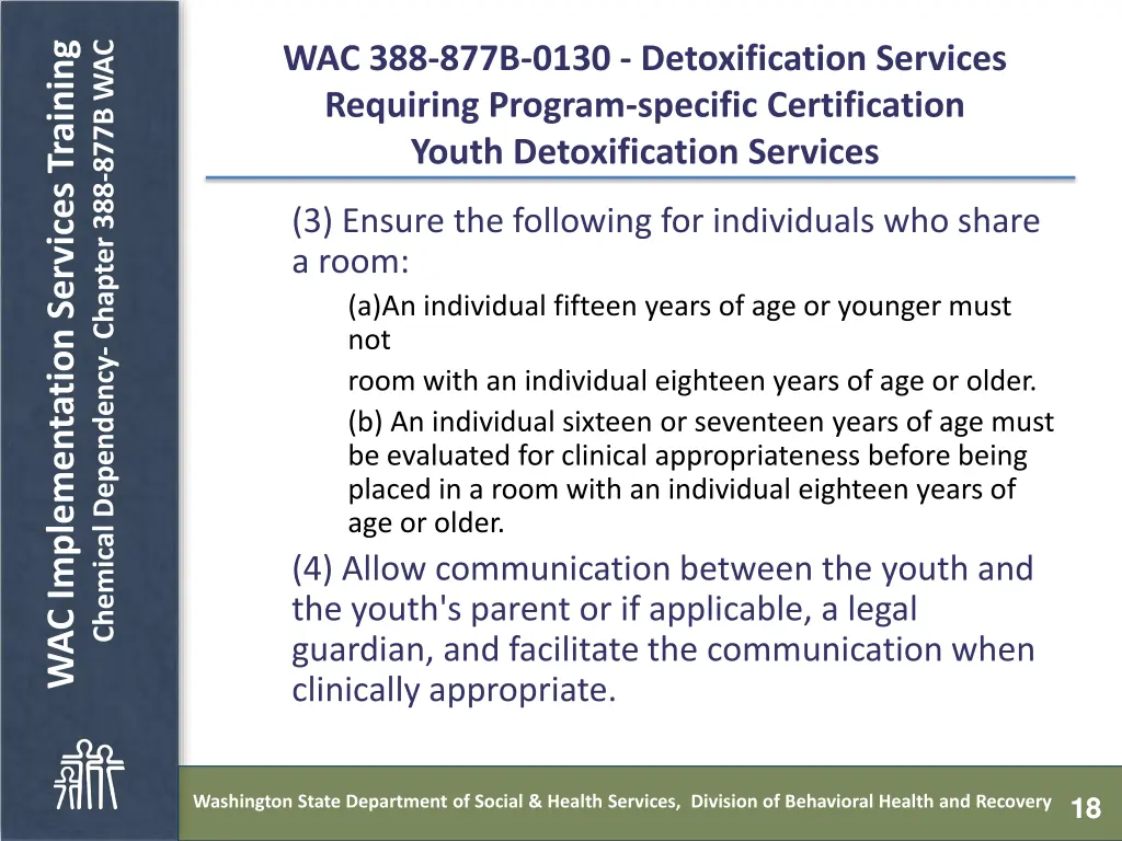 chemical dependency chapter 388 877b wac 17