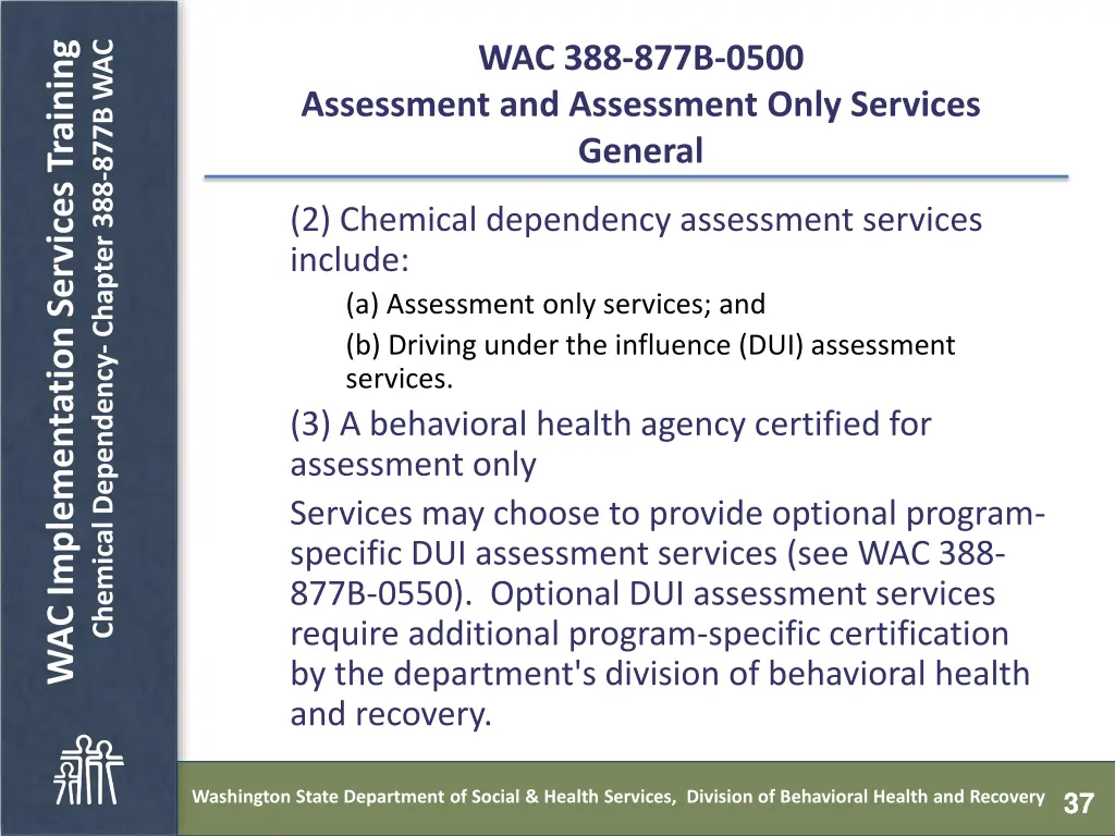 chemical dependency chapter 388 877b wac 36