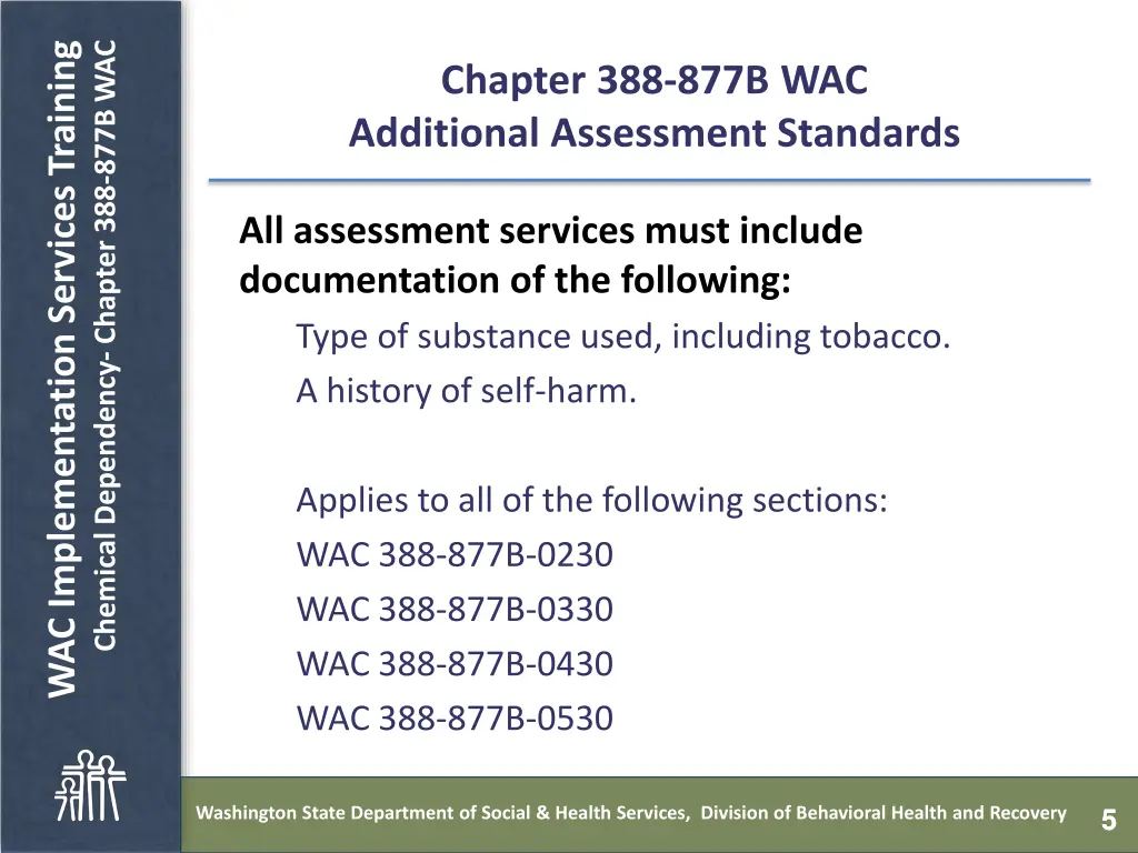 chemical dependency chapter 388 877b wac 4