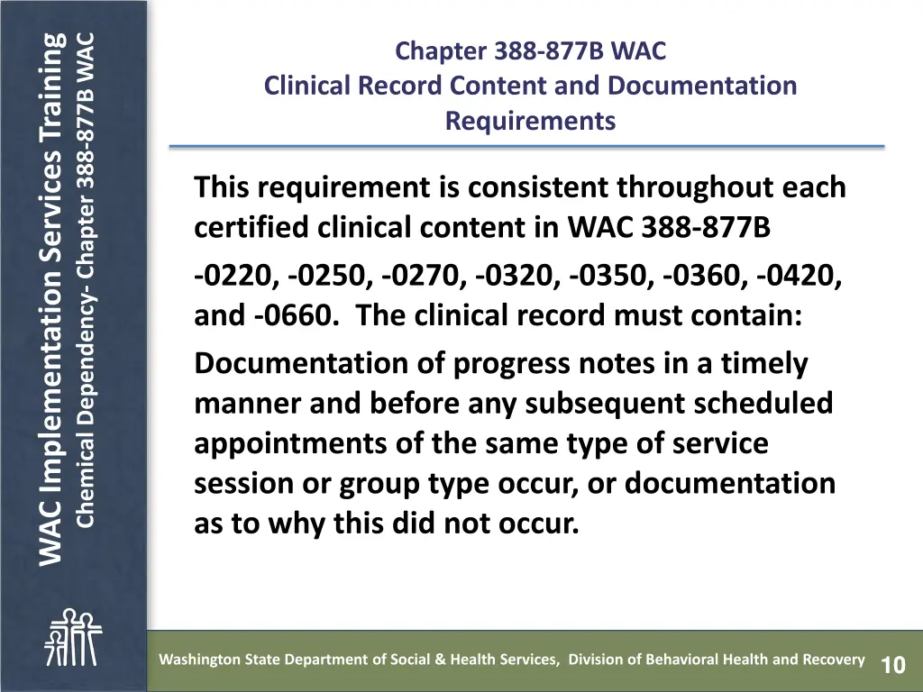chemical dependency chapter 388 877b wac 9
