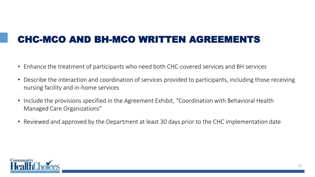 chc chc mco and bh mco and bh mco written