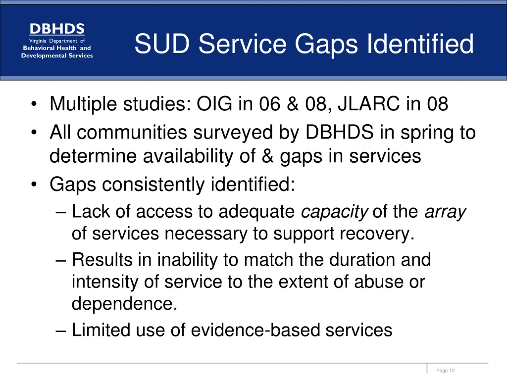 dbhds virginia department of behavioral health 6
