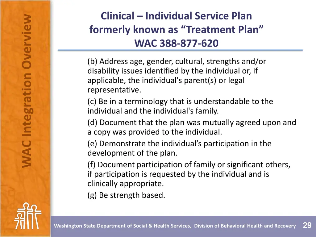 clinical individual service plan formerly known 1