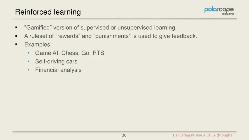 reinforced learning