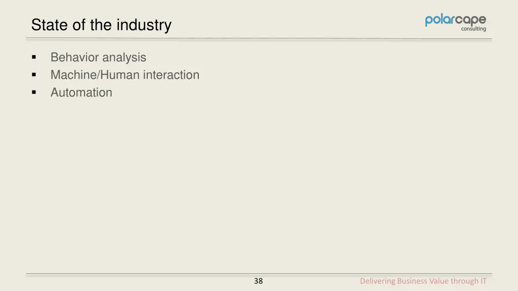 state of the industry
