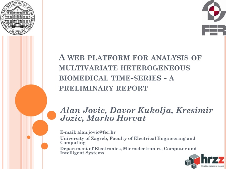 a web platform for analysis of multivariate