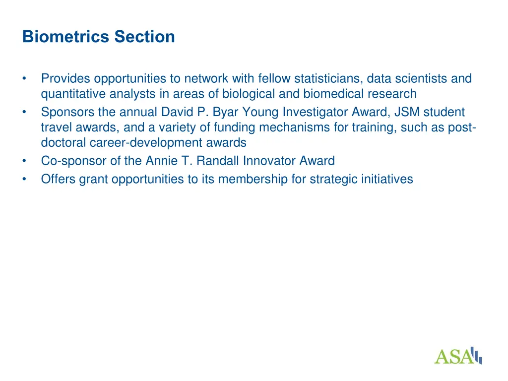 biometrics section